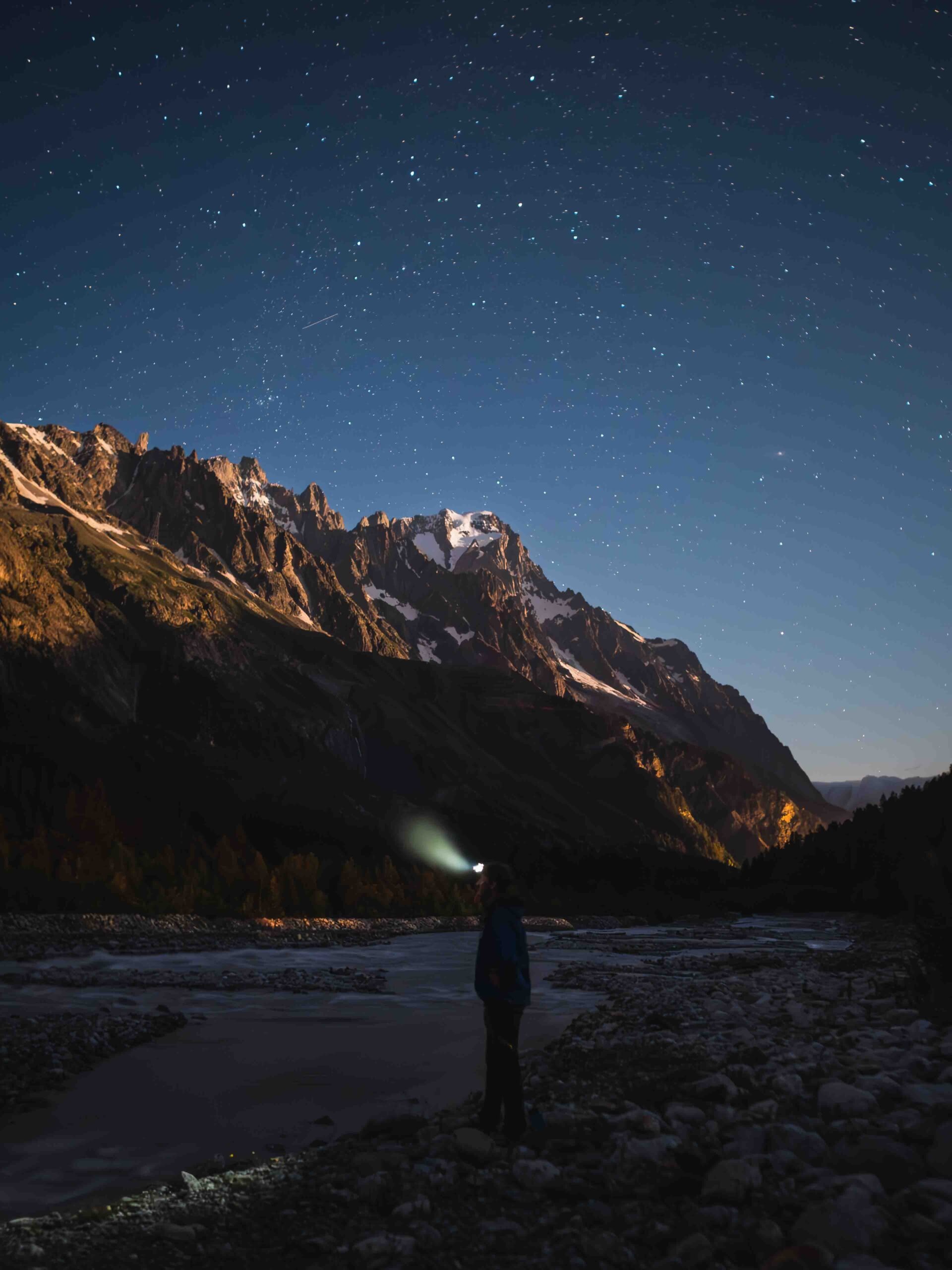 Sterrennacht op de Mont Blanc Trail